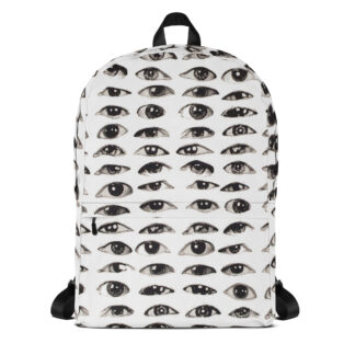 Eyes on backpack