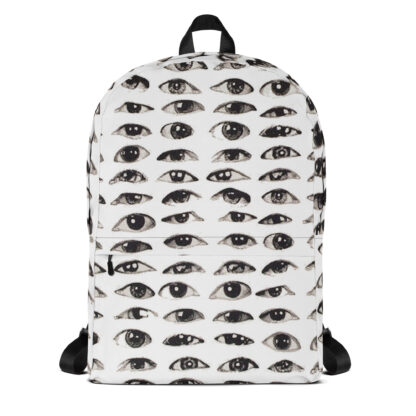 Eyes on backpack